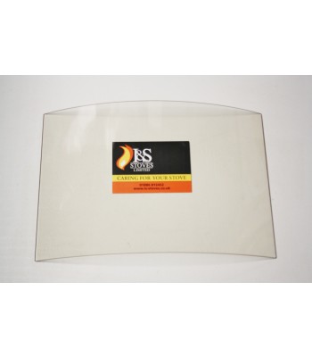 EB12 Replacement Stove Glass 304mm x 224mm - Concave