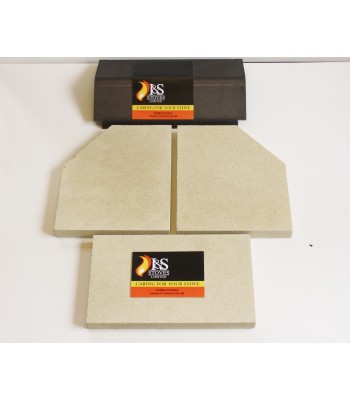 Clearview Pioneer 400 Stove Baffle/Throat Plate and Fire Brick Set 