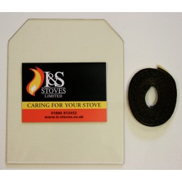 Hunter Warmglow Replacement Stove Glass 310mm x 234mm
