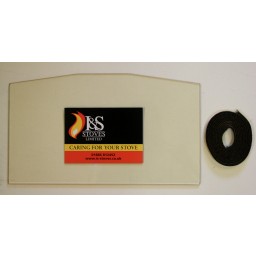 Hunter Telford 1 Door Stove Glass 418mm x 349mm 
