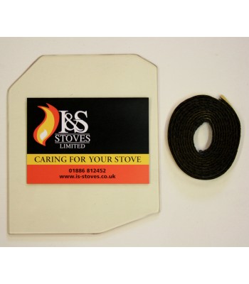 Herald 5 2D New Slimline Stove Glass 217mm x 183mm