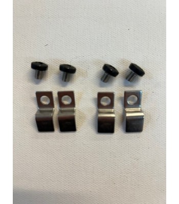 Town and Country Glass Clips and Screws Pack of 4